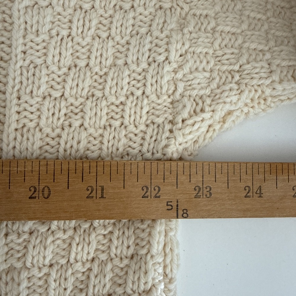 Blarney Woolen Mills Womens Aran Cable Knit 100% Merino Wool Size XL Ireland - Picture 8 of 9